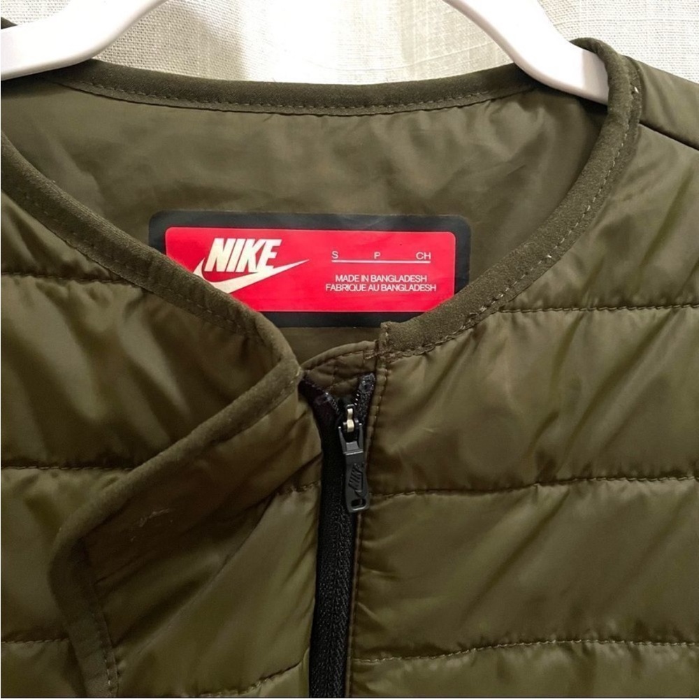 Nike Uptown Short Parka Baselayer PrimaLoft Green size smalll - Picture 7 of 13